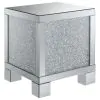 CoasterElevations 722497 Gillian - Rectangular Mirrored Acrylic Side End Table - Silver
