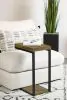 CoasterEveryday 931246 Beck - Engineered Wood C-Shape Sofa Side Table - Antique Nutmeg