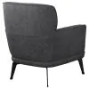 Coaster Fine Furniture 903082 Andrea - Upholstered Crecent Arm Accent Chair - Gray