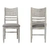 Intercon MR-CH-530C-WWH-RTA Modern Rustic - Panel Chair - Weathered White
