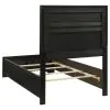 Coaster Fine Furniture 206360T Miranda - Upholstered Twin Panel Bed - Black