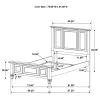 CoasterEssence 201321KEN Sandy Beach - Eastern King Wood Panel Bed - Black
