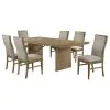 Coaster Fine Furniture 193611-S7 Adina - 7 Piece Extension Dining Set - Distressed Light Brown