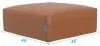Jackson Furniture Industries 504528-1286/26-3086/26 Minori - Cocktail Ottoman - Whiskey