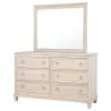 Coaster Fine Furniture 215923M Pembroke - 6-Drawer Bedroom Dresser With Mirror - Washed Oak