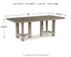 Ashley Furniture D983-25 Chrestner - Rectangular Dining Room Table - Gray
