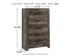 Ashley Furniture B440/31/36/46/58/56/99/92(2) Ashley Furniture B440/31/36/46/58/56/99/92(2) Wynnlow - 8 Pc. - Dresser, Mirror, Chest, King Crossbuck Panel Bed, 2 Nightstands - Gray