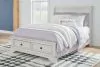 Ashley Furniture B742/21/26/87/84S/183 Ashley Furniture B742/21/26/87/84S/183 Robbinsdale - 5 Pc. - Dresser, Mirror, Full Sleigh Storage Bed - Antique White