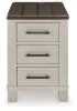 Ashley Furniture T796-7 Darborn - Chair Side End Table - Gray / Brown