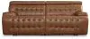 Ashley Furniture U92708S1 Temmpton - 2-Piece Power Reclining Sectional Loveseat - Chocolate