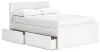 Ashley Furniture EB9630B11 Ashley Furniture EB9630B11 Onita - Full Panel Platform Bed With 1 Side Storage - White