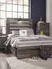 Ashley Furniture B211B9 Ashley Furniture B211B9 Drystan - Full Panel Bed With 2 Side Drawers - Brown / Beige