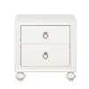 Samuel Lawrence Furniture S458-450 Bella White - Kids 2-Drawer Usb Charging Nightstand - White