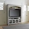 Liberty Furniture 824-ENTW-ENC Liberty Furniture 824-ENTW-ENC Heartland - Entertainment Center - Antique White / Tobacco Tops