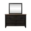 Liberty Furniture 615-BR-ODM Americana Farmhouse - Dresser & Mirror - Black