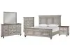 New Classic 00-2114-15C New Classic 00-2114-15C Mariana - 6/6 Eastern King 5 Piece Bedroom Set (Bed & Dresser & Mirror & Chest & Nightstand) - Gray