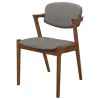 CoasterEssence 105352 Malone - Padded Wood Dining Arm Chair (Set of 2) - Dark Walnut