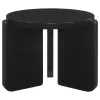 Coaster Fine Furniture 709677 Cordova - Round Solid Wood End Table - Black
