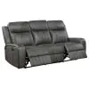 Coaster Fine Furniture 603191-S2 Raelynn - 2 Piece Upholstered Reclining Sofa Set - Gray