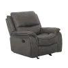 Furniture of America CM9911DG-CH Henricus - Glider Recliner - Dark Gray
