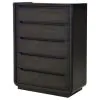 Coaster Fine Furniture 222495 Leandro - 5-Drawer Bedroom Chest Of Drawers - Burnished Black
