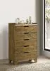 Coaster Fine Furniture 222975 Henderson - 5-Drawer Bedroom Chest Of Drawers - Medium Oak