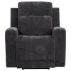 Coaster Fine Furniture 610156P Kennett - Chenille Upholstered Power Recliner Chair - Dark Gray