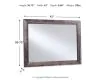 Benchcraft® B200-36 Derekson - Bedroom Mirror - Multi Gray