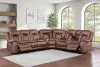New Classic 20-2505B-3NPW Morello - 3 Piece Manual Sofa/Loveseat/Wedge - Brown