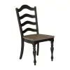 Liberty Furniture 244B-C4000S Liberty Furniture 244B-C4000S Magnolia Manor - Spindle Back Side Chair - Weathered Bark & Antique Black