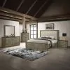 ACME BD06001EK Lance - Eastern King Bed - Beige / Tree Bark