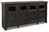 Ashley Furniture W736-68 Tyler Creek - Extra Large TV Stand - Black / Gray