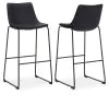 Ashley Furniture D372-630 Ashley Furniture D372-630 Centiar - Tall UPH Barstool (Set of 2) - Black