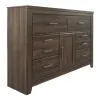 Ashley Furniture B251-31 Juararo - Six Drawer Dresser - Dark Brown