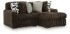 Ashley Furniture 98104S14 Ashley Furniture 98104S14 Midnight-Madness - 2-Piece Sectional With RAF Corner Chaise - Chocolate