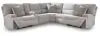 Ashley Furniture 93605S9 Ashley Furniture 93605S9 Acklen Place - 6-Piece Power Reclining Sectional - Pewter
