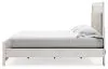 Ashley Furniture B2640B50 Altyra - King Panel Bed With Upholstered Headboard - White