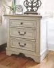 Ashley Furniture B743/31/36/58/56/97/93(2) Ashley Furniture B743/31/36/58/56/97/93(2) Realyn - 7 Pc. - Dresser, Mirror, King Upholstered Panel Bed, 2 Nightstands - Two-tone