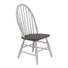 Liberty Furniture 139WH-C1000S Farmhouse - Windsor Back Side Chair - Two Tone White / Wood Tone