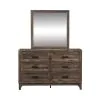 Liberty Furniture 384-BR-DM Ridgecrest - Dresser & Mirror - Light Brown