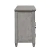 Liberty Furniture 824-TV66 Heartland - Entertainment TV Stand - Antique White / Tobacco Tops