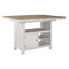Liberty Furniture 62WH-CD-7GTS Liberty Furniture 62WH-CD-7GTS Lindsey Farm - 7 Piece Gathering Table Set - Weathered White & Sandstone