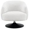 CoasterElevations 905739 Dave - Upholstered Barrel Back Swivel Club Chair - Beige