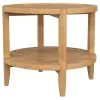 Coaster Fine Furniture 709697 Camillo - Round Solid Wood Side End Table - Maple