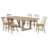 Coaster Fine Furniture 108541-S7N Middleton - 7 Piece Extension Leaf Dining Set Natural - Brown