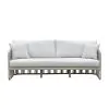 Intercon AX-SF-3079C-WHT-C Alexa - Outdoor Seating Sofa With Pillows - White