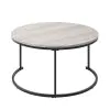 New Classic T4161-4P Forma - 4 Piece Occasional Set (1 Coffee, 1 Large End Table & 1 Stool, 1 Small End Table) - Black / White / Gray