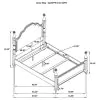 Coaster Fine Furniture 223631QB1 Andover - Queen Headboard, Box 1 of 3 - Dark Oak