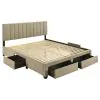 Coaster Fine Furniture 316010KEB2 Wheatland - King Footboard & Side Rails, Box 2 of 2 - Light Brown