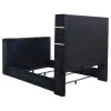 Coaster Fine Furniture 315868BLKQ Tisdall - Queen Flame Visualizer Wingback TV Bed - Black